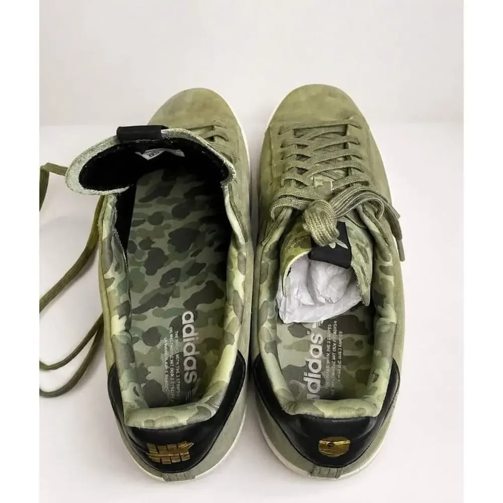 Adidas Campus x Undefeated x Bape Olive -9.5 men BAPE
